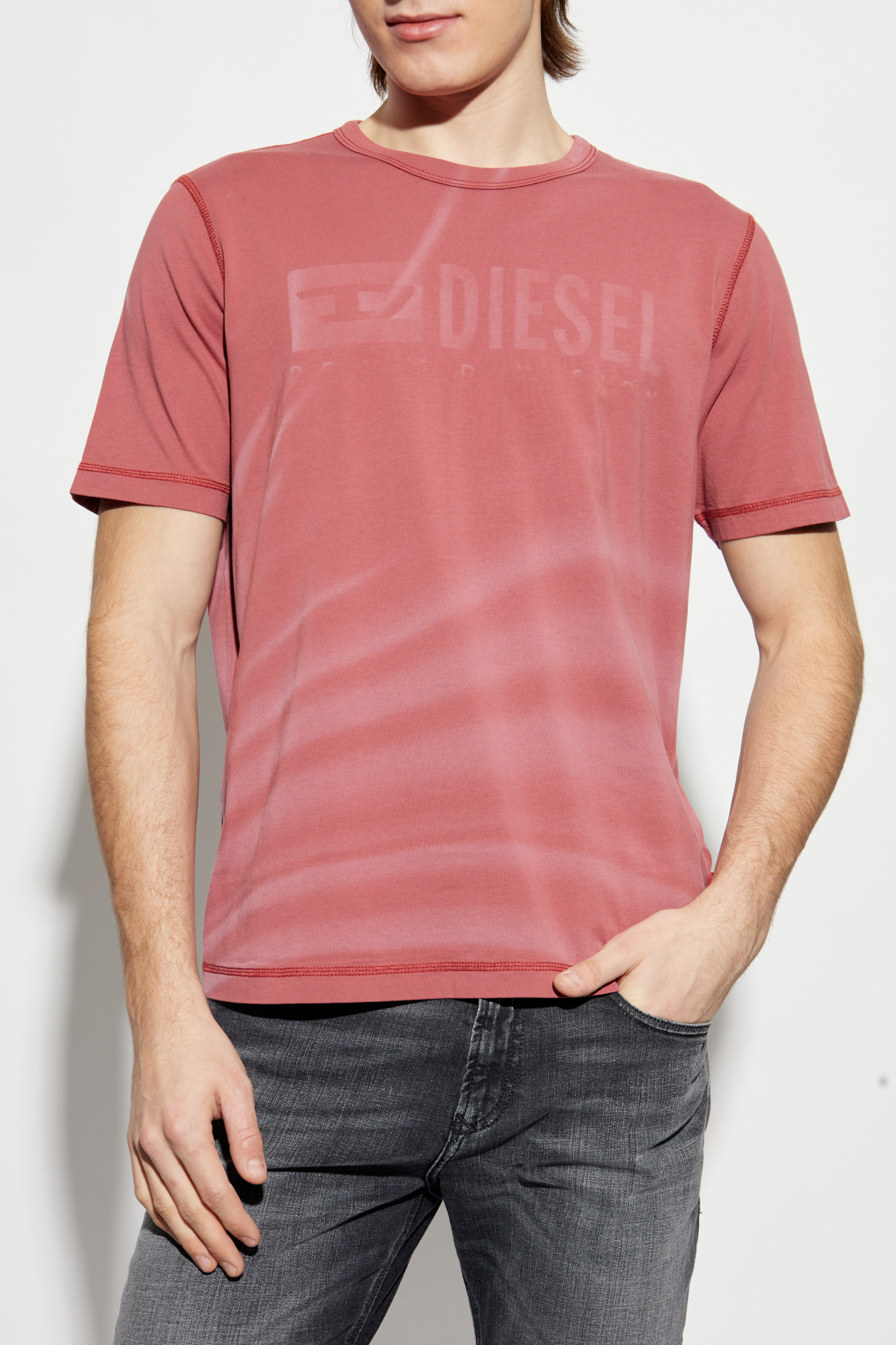 Pink T-shirt T-ADJUST-R13 Diesel - Vitkac Italy Pink T-shirt T-ADJUST-R13 Diesel - Vitkac Italy